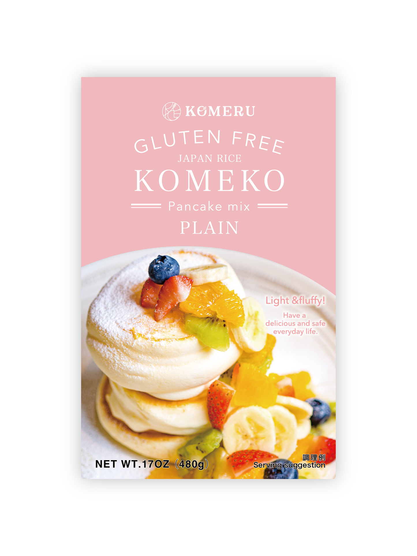 KOMERU Rice Flour Pancake Mix (Plain)